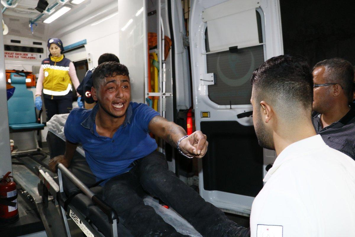 Adana'da şüpheli şahıs kaçarken evin damından düştü