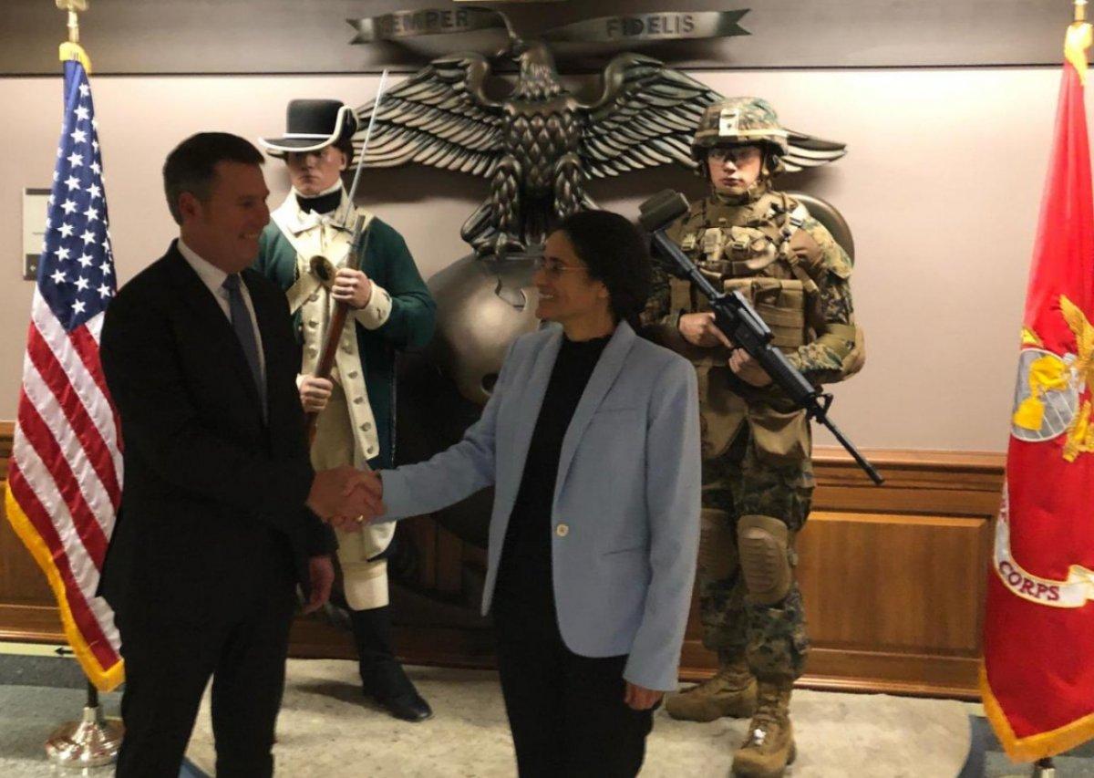 YPG'li İlham Amed, Pentagon'da