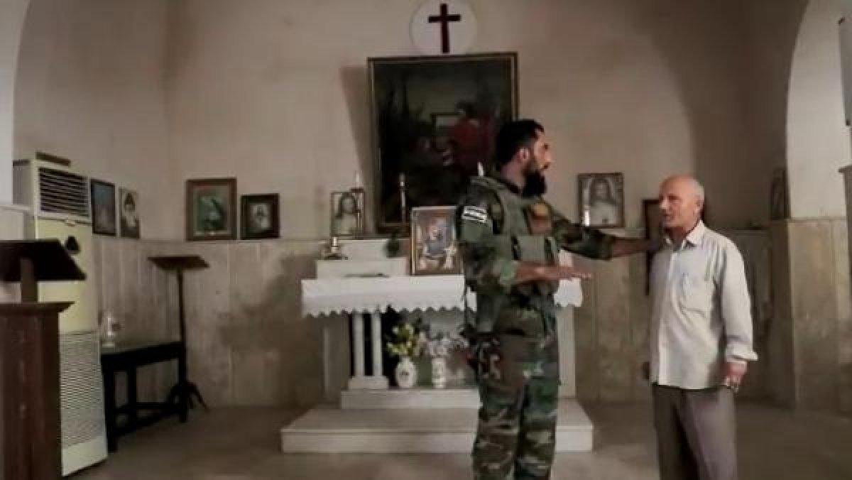 Patlayıcılardan temizlenen kilise Hristiyanlara verildi