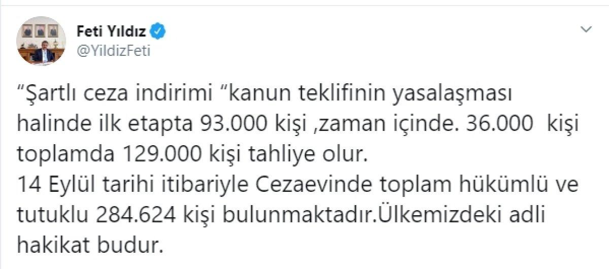 Af çıkarsa tahliye olacak kişi sayısı