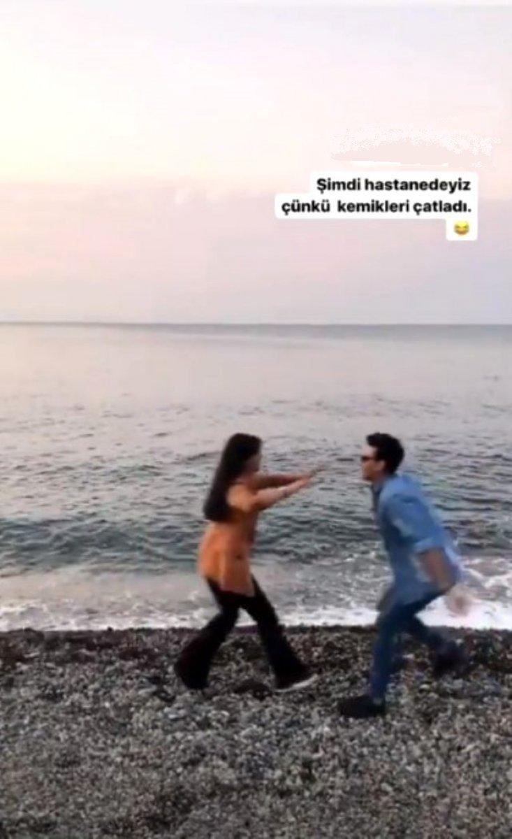 Hanife Gürdal, sevgilisinin kucağına atladı