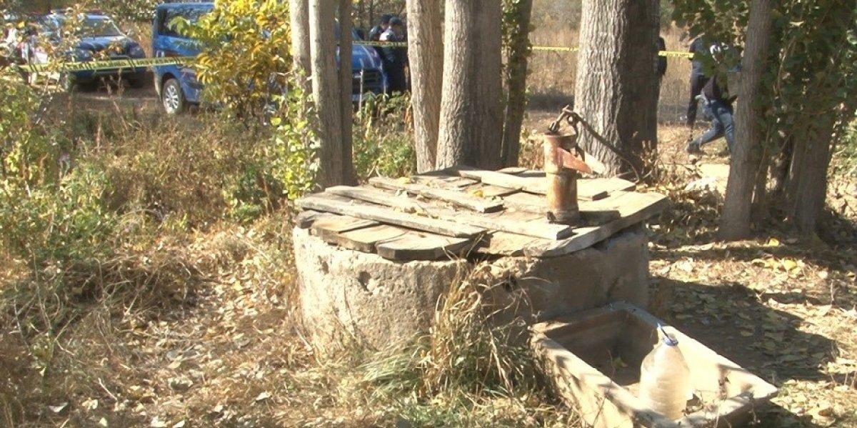 Önce boğazını kestiler sonra su kuyusuna attılar