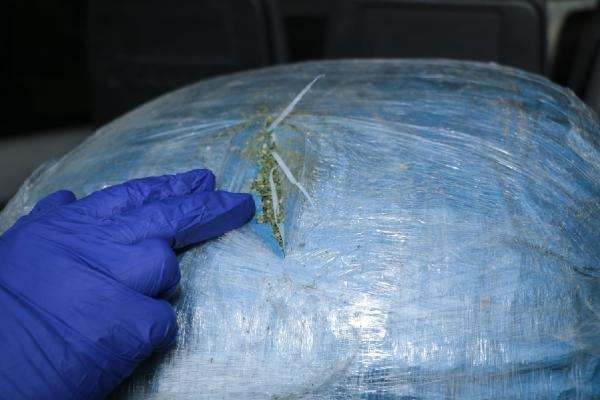 Öğrenci servisinden 176 kilo esrar çıktı