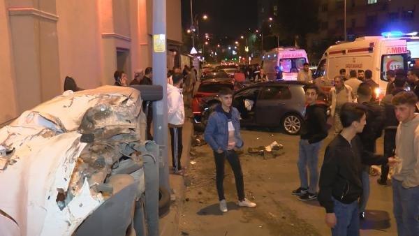 2 kişinin ölümden kıl payı kurtulduğu kaza kamerada