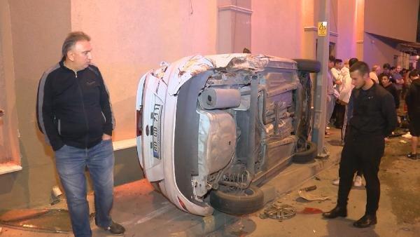 2 kişinin ölümden kıl payı kurtulduğu kaza kamerada