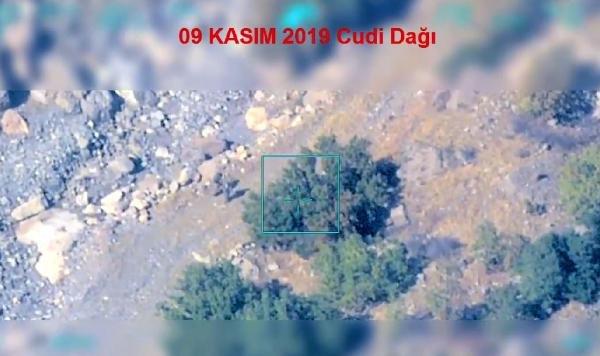Cudi'de 6 teröristin öldürüldüğü görüntüler