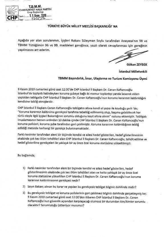 Canan Kaftancıoğlu'ndan koruma polisi tepkisi