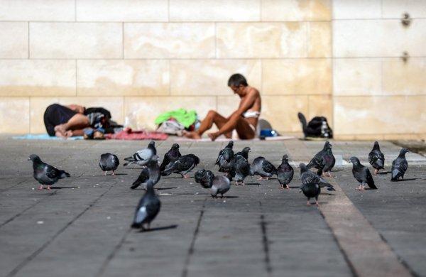 İstanbul'da serinlemek isteyenler denize girdi