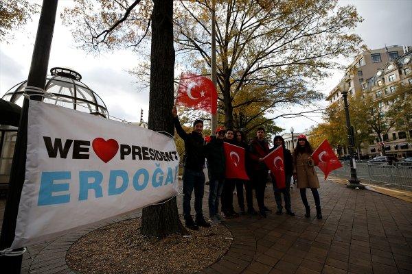Cumhurbaşkanı Erdoğan Washington'da kalacağı otele geldi