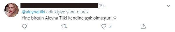 Aleyna Tilki kendini övdü