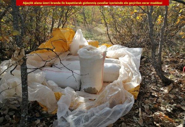 Diyarbakır Lice'de 5 ton esrar yakalandı