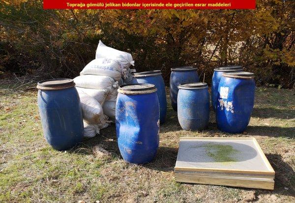 Diyarbakır Lice'de 5 ton esrar yakalandı