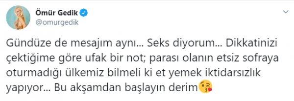 Ömür Gedik ne istiyor