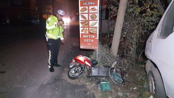 Düzce'de otomobil ile elektrikli bisiklet çarpıştı
