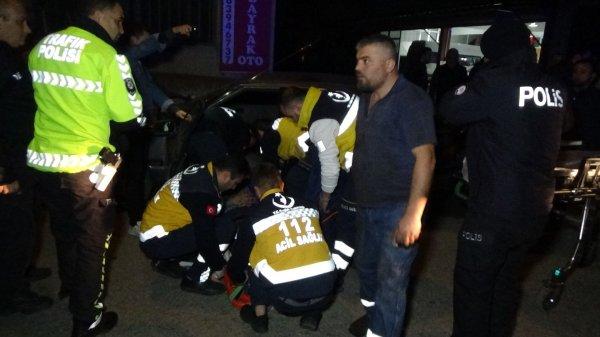 Düzce'de otomobil ile elektrikli bisiklet çarpıştı