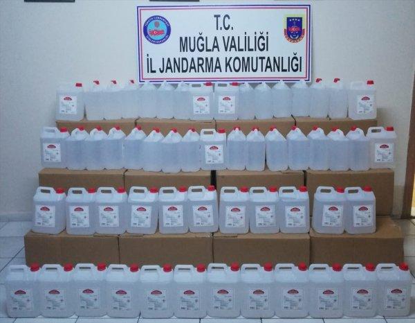 Muğla'da bin 200 litre etil alkol ele geçirildi
