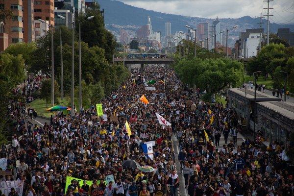 Kolombiya'da genel grev protestolarında yedinci gün