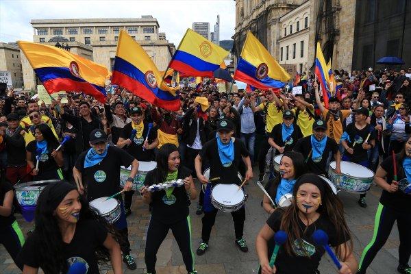Kolombiya'da genel grev protestolarında yedinci gün