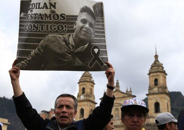 Kolombiya'da genel grev protestolarında yedinci gün