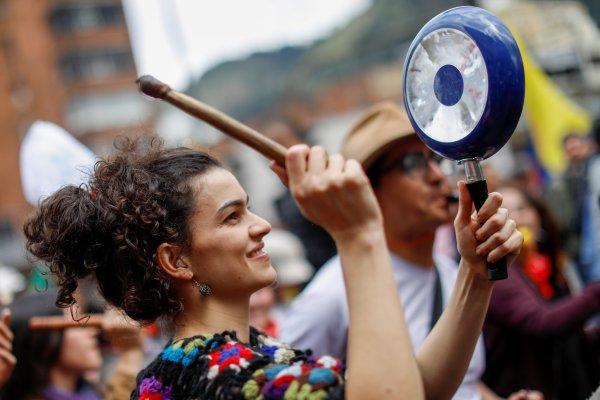 Kolombiya'da genel grev protestolarında yedinci gün
