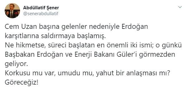 Cem Uzan, Ali Babacan ve Abdüllatif Şener'i suçladı