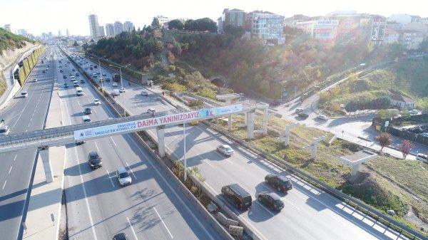 Üst geçitte engelli rampası sorunu