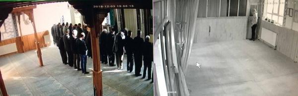 Camide namaz kılan hırsız, telefonu alıp kaçtı