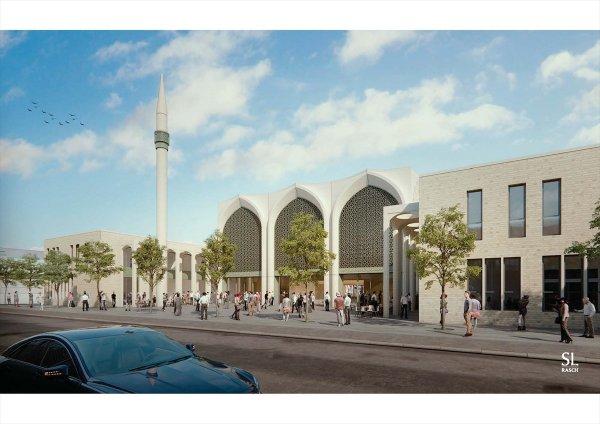 Almanya'da cami ve külliye projesi tanıtıldı