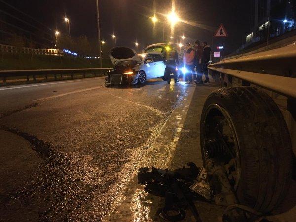 Şile'de makas atan sürücü zincirleme kazaya sebep oldu