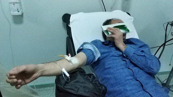 Samsun'da bir kişi iş yerinde saldırıya uğradı