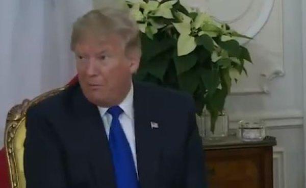 Dublajlı Trump ve Macron görüşmesi