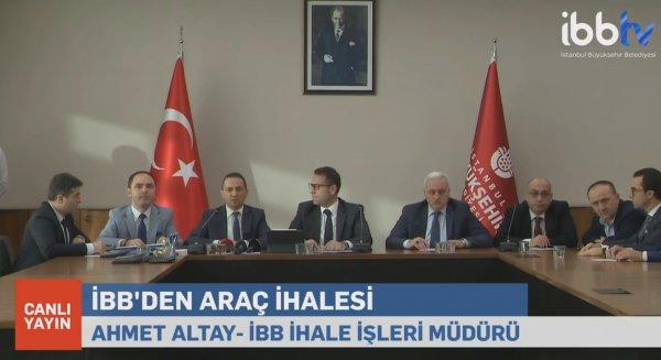 İBB'de canlı yayında araç ihalesi