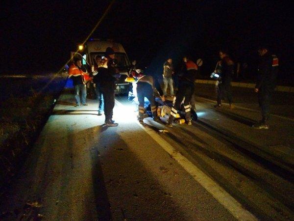 Kütahya'da otomobil at arabasına arkadan çarptı