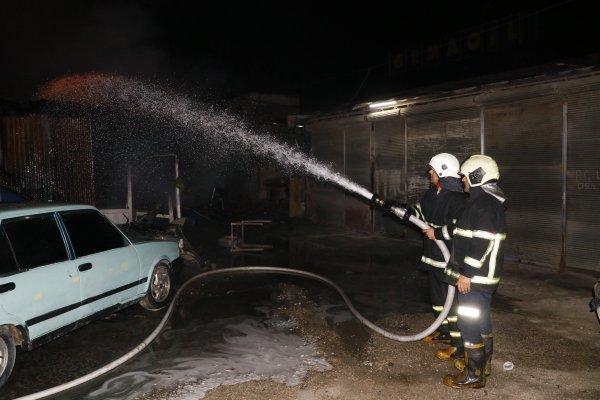 Adana'da yangında 2 köpek telef oldu