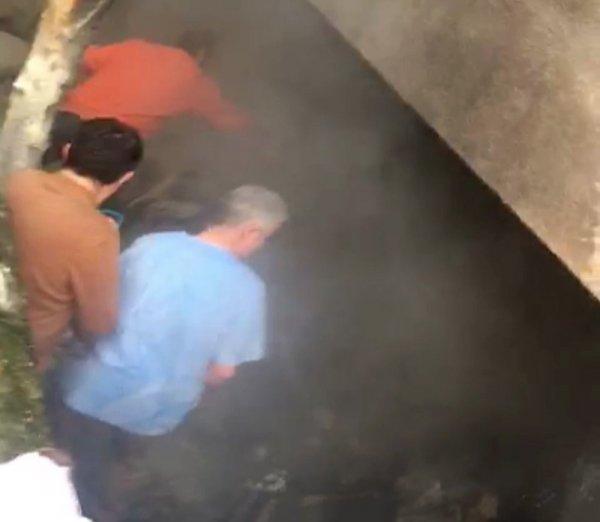 Madde bağımlısı bir kişi kendini tinerle yaktı