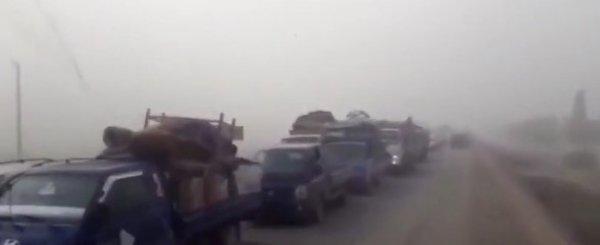 İdlib'den göç eden Suriyeliler Türkiye'ye alınmayacak