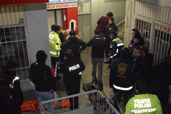 Asansör boşluğuna düşerek can verdi