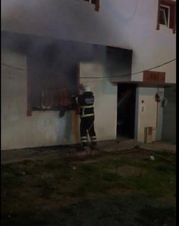 Tekirdağ'da bir eve yanıcı madde atıldı