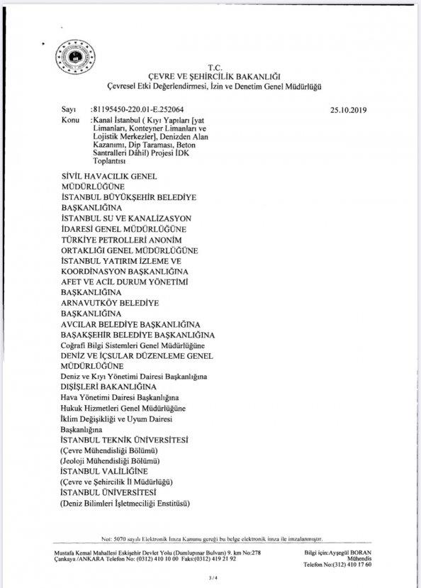 İBB: Kanal İstanbul'a 'evet' imzası atmadık