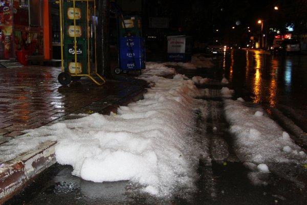 Doluyu kar sanan Antalyalıların sevinci yarım kaldı