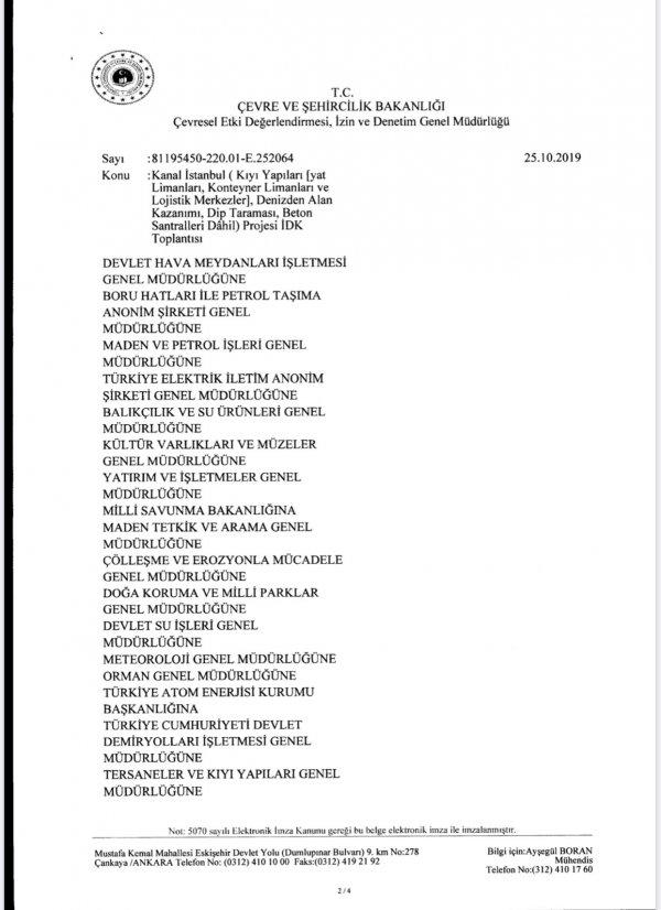 İBB: Kanal İstanbul'a 'evet' imzası atmadık