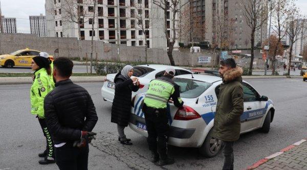 Esenyurt'ta kurallara uymayan taksicilere ceza yağdı