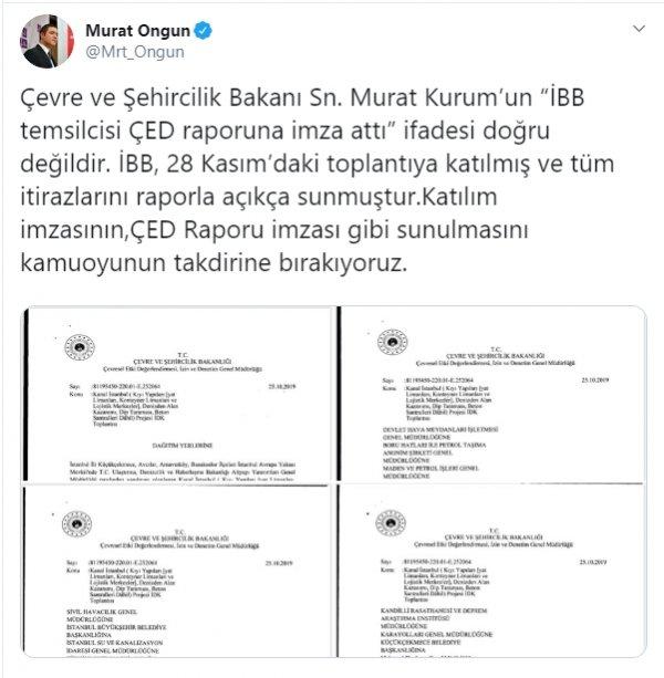 İBB: Kanal İstanbul'a 'evet' imzası atmadık