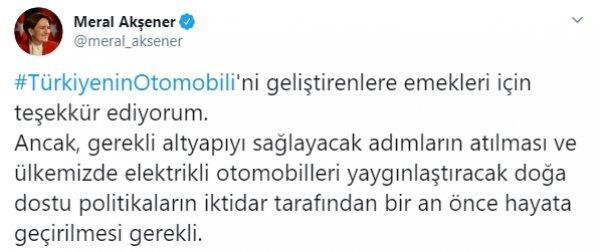 Muhalefet liderlerinden yerli otomobil tepkileri