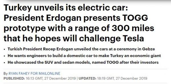 Dünya basınının gözü yerli otomobilde