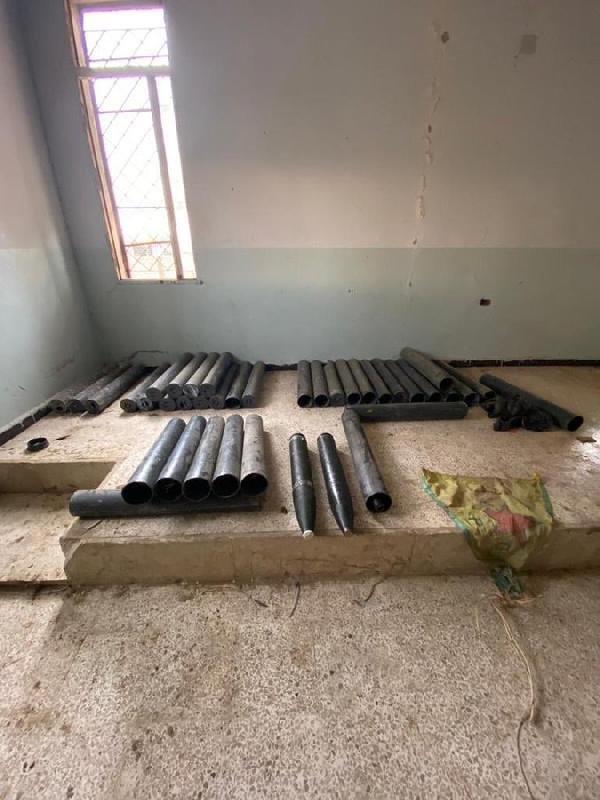Tel Abyad kırsalında 39 Katyuşa roketi ele geçirildi