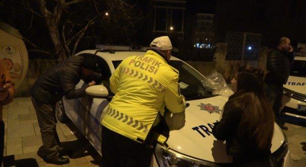 Alkollü sürücü polise zor anlar yaşattı