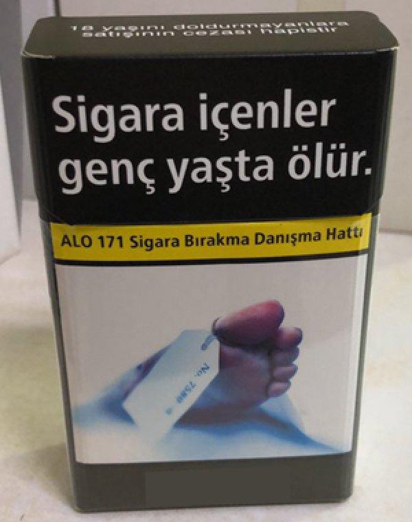 Sigara paketlerinde tek tip modeli