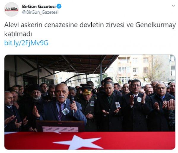 Alevi askerin cenaze törenine katılmadılar yalanı