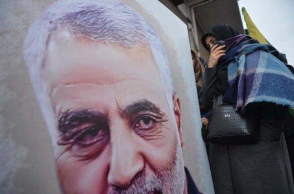 İstanbul'da Kasım Süleymani protestosu